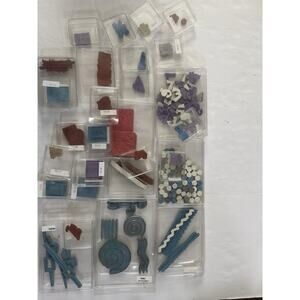 Huge LOT of Rubber Stamps Unmounted Letters Borders And More #BOX21